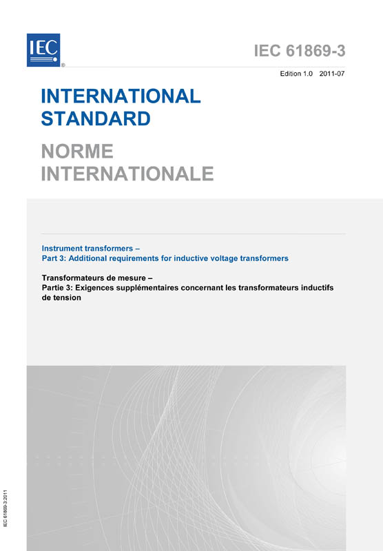 Cover IEC 61869-3:2011